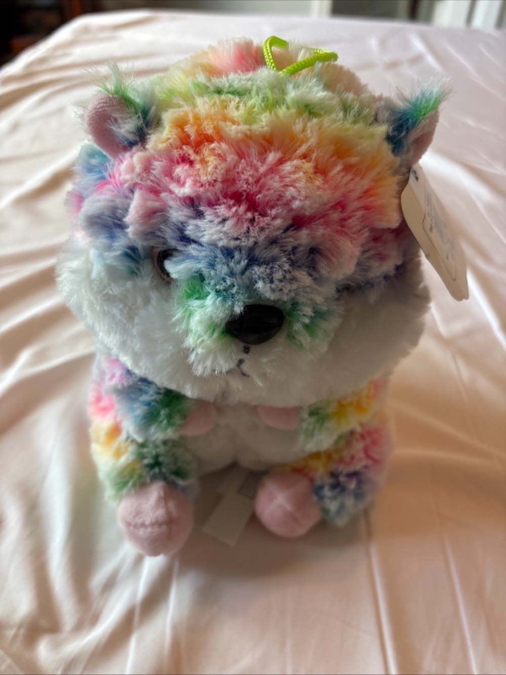 Nanco Belly Buddies Rainbow Hamster Guinea Pig Plush New